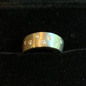 Platinum & Diamond Ring - Size 4.75